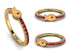 Elegant Enamel Fish Ruby Ring - Fish No. 10 image 5