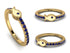 Elegant Enamel Fish Sapphire Ring - Fish No. 13 image 1