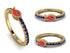 Elegant Enamel Fish Sapphire Ring - Fish No. 13 image 12