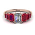 Emerald Cut Diamond Geometrical Ring - Briella No. 47 image 1