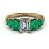 Emerald Cut Diamond Geometrical Ring - Briella No. 16 image 1