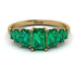 Emerald Cut Emerald Geometrical Ring - Briella No. 19 image 1