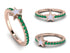 Elegant Enamel Star Emerald Ring - Star No. 5 image 8