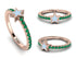 Elegant Enamel Star Emerald Ring - Star No. 5 image 9