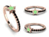Elegant Enamel Star Black Diamond Ring - Star No. 8 image 6