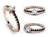 Elegant Enamel Star Black Diamond Ring - Star No. 8 image 10