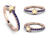 Elegant Enamel Star Sapphire Ring - Star No. 14 image 3