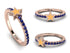 Elegant Enamel Star Sapphire Ring - Star No. 14 image 4