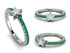 Elegant Enamel Star Emerald Ring - Star No. 6 image 9