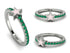 Elegant Enamel Star Emerald Ring - Star No. 6 image 10
