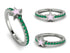 Elegant Enamel Star Emerald Ring - Star No. 6 image 11