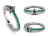 Elegant Enamel Star Emerald Ring - Star No. 6 image 13