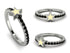 Elegant Enamel Star Black Diamond Ring - Star No. 9 image 4