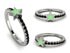 Elegant Enamel Star Black Diamond Ring - Star No. 9 image 6