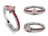 Elegant Enamel Star Ruby Ring - Star No. 12 image 7