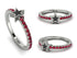 Elegant Enamel Star Ruby Ring - Star No. 12 image 13