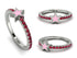 Elegant Enamel Star Ruby Ring - Star No. 12 image 2