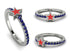 Elegant Enamel Star Sapphire Ring - Star No. 15 image 12