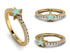 Elegant Enamel Star Diamond Ring - Star No. 1 image 3