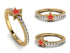 Elegant Enamel Star Diamond Ring - Star No. 1 image 12