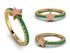 Elegant Enamel Star Emerald Ring - Star No. 4 image 7