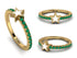 Elegant Enamel Star Emerald Ring - Star No. 4 image 8