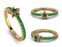 Elegant Enamel Star Emerald Ring - Star No. 4 image 13