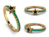 Elegant Enamel Star Emerald Ring - Star No. 4 image 14