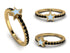 Elegant Enamel Star Black Diamond Ring - Star No. 7 image 10