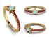 Elegant Enamel Star Ruby Ring - Star No. 10 image 3