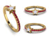Elegant Enamel Star Ruby Ring - Star No. 10 image 8