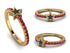 Elegant Enamel Star Ruby Ring - Star No. 10 image 13