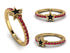 Elegant Enamel Star Ruby Ring - Star No. 10 image 14