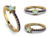 Elegant Enamel Star Sapphire Ring - Star No. 13 image 3