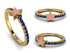 Elegant Enamel Star Sapphire Ring - Star No. 13 image 7
