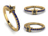 Elegant Enamel Star Sapphire Ring - Star No. 13 image 13