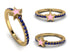 Elegant Enamel Star Sapphire Ring - Star No. 13 image 2