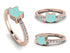 Elegant Enamel Cat Diamond Ring - Cat No. 2 image 2