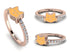 Elegant Enamel Cat Diamond Ring - Cat No. 2 image 4