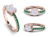 Elegant Enamel Cat Emerald Ring - Cat No. 5 image 7