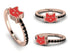 Elegant Enamel Cat Black Diamond Ring - Cat No. 8 image 11