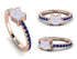 Elegant Enamel Cat Sapphire Ring - Cat No. 14 image 8