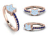 Elegant Enamel Cat Sapphire Ring - Cat No. 14 image 9
