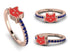 Elegant Enamel Cat Sapphire Ring - Cat No. 14 image 11