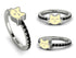 Elegant Enamel Cat Black Diamond Ring - Cat No. 9 image 3