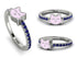 Elegant Enamel Cat Sapphire Ring - Cat No. 15 image 2
