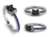 Elegant Enamel Cat Sapphire Ring - Cat No. 15 image 1
