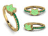 Elegant Enamel Cat Emerald Ring - Cat No. 4 image 5