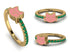 Elegant Enamel Cat Emerald Ring - Cat No. 4 image 6