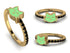 Elegant Enamel Cat Black Diamond Ring - Cat No. 7 image 5